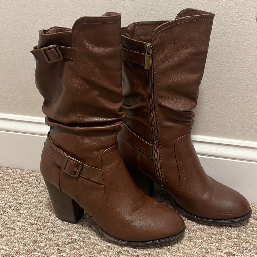Maurice’s Terri mid-calf heel boot